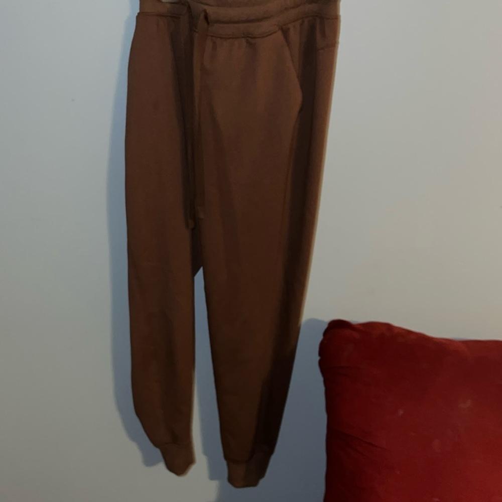 Brown sweatpants